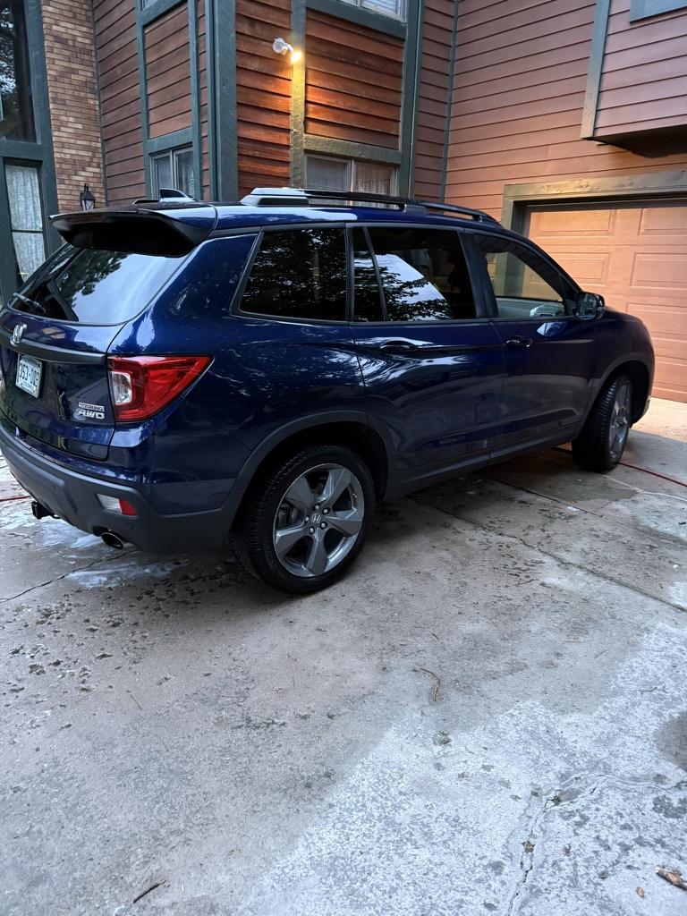 Honda Passport rear after full detail